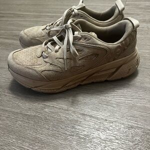 Hoka suede Cliftons